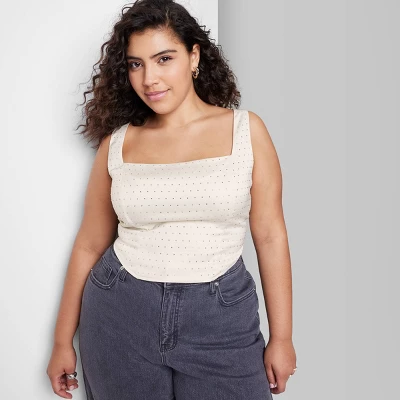 Women's Rhinestone Corset Tank Top - Wild Fable⢠- Image 4