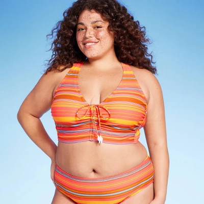 Women's Drawstring Ruched Halter Longline Bikini Top - Wild Fable⢠- Image 6