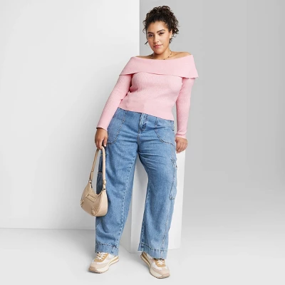 Women's Fitted Off The Shoulder Sweater Top - Wild Fable⢠- Image 5