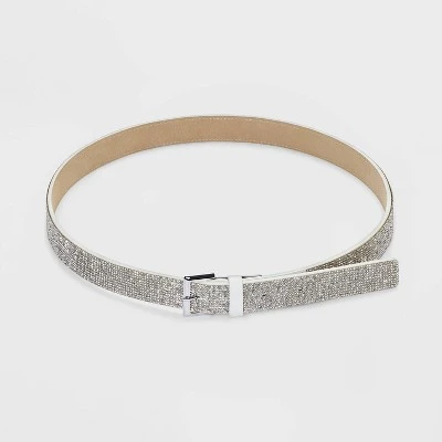 Women's Rhinestone Belt - Wild Fable⢠White - Image 2