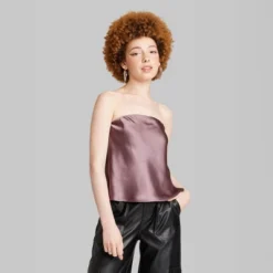 Women's Satin Tube Top - Wild Fableā¢
