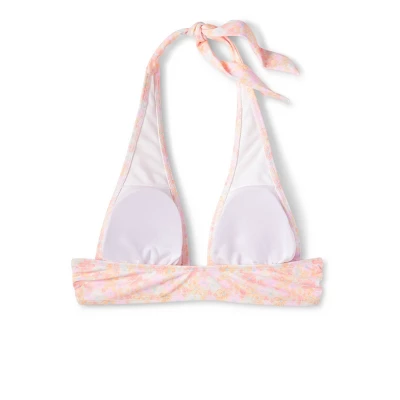Women's Cinch Side Longline Halter Bikini Top - Wild Fable⢠Multi Floral Print - Image 6