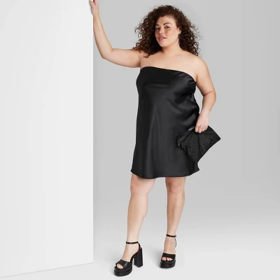 Women's Satin Tube Dress - Wild Fable⢠- Image 3