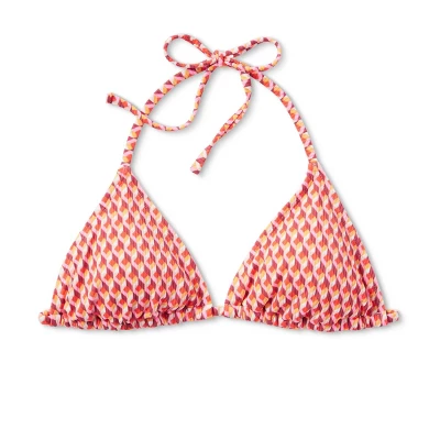 Women's Ribbed Triangle Bikini Top - Wild Fable⢠Geo Print - Image 5