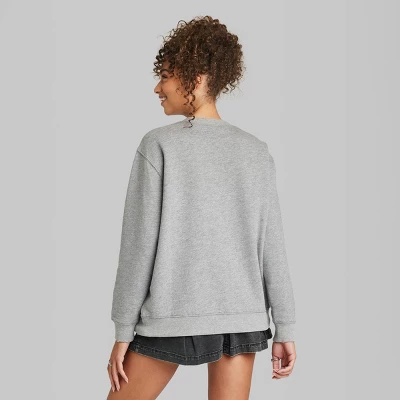 Women's Oversized Dream State Graphic Sweatshirt - Wild Fable⢠Heather Gray - Image 2
