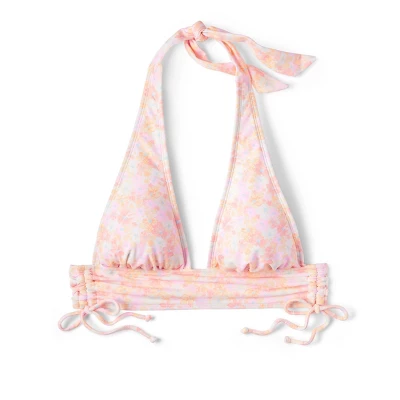 Women's Cinch Side Longline Halter Bikini Top - Wild Fable⢠Multi Floral Print - Image 5