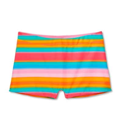 WoWomen's Mid-Waist Shortie Bikini Bottom - Wild Fable⢠Multi Striped - Image 5