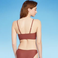 Women's Lace-Up Longline Bikini Top - Wild Fableā¢