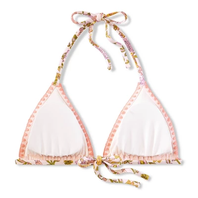 Women's Embroidered Detail Triangle Bikini Top - Wild Fable⢠Multi Floral Print - Image 6