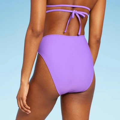Women's High Waist High Leg Cheeky Bikini Bottom - Wild Fable⢠- Image 4