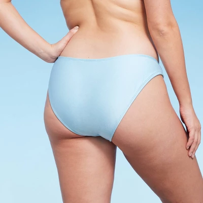 Women's High Leg Cheeky Bikini Bottom - Wild Fable⢠Light Blue - Image 4