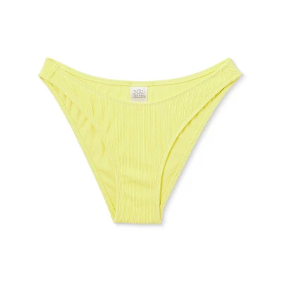 Women's Plisse Textured High Leg Cheeky Bikini Bottom - Wild Fable⢠- Image 5