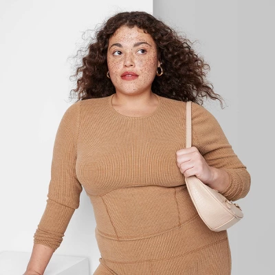 Women's Long Sleeve Corset Seam T-Shirt - Wild Fable⢠- Image 4