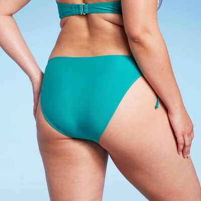 Women's Side-Tie Cheeky Bikini Bottom - Wild Fable⢠Green - Image 4