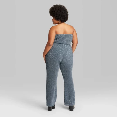 Women's Tube Sequin Mesh Jumpsuit - Wild Fable⢠- Image 2