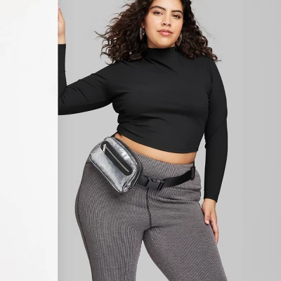 Women's Long Sleeve Mock Neck T-Shirt - Wild Fable⢠- Image 3