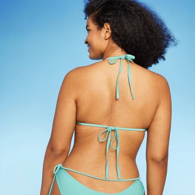 Women's Beaded Strap Triangle Bikini Top - Wild Fable⢠- Image 4