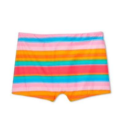 WoWomen's Mid-Waist Shortie Bikini Bottom - Wild Fable⢠Multi Striped - Image 6