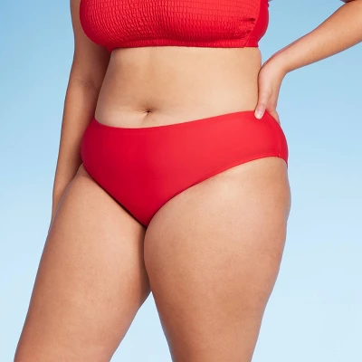 Women's Medium Coverage Bikini Bottom - Wild Fable⢠Red - Image 5