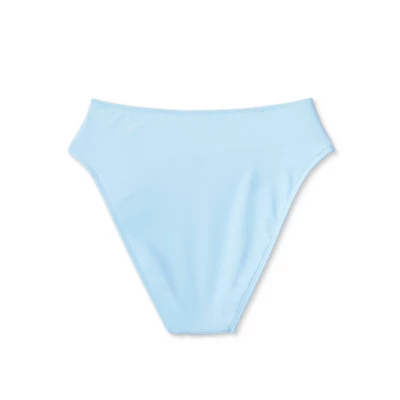 Women's High Leg Cheeky High Waist Bikini Bottom - Wild Fable⢠Light Blue - Image 6