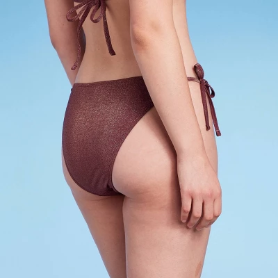Women's Side-Tie High Leg Extra Cheeky Bikini Bottom - Wild Fable⢠Brown - Image 4