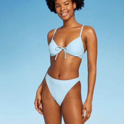 Women's Mid-Waist Extra High Leg Cheeky Bikini Bottom - Wild Fable⢠- Image 2