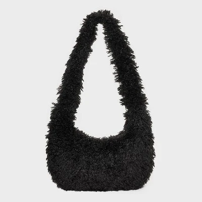 Slouchy Faux Fur Hobo Shoulder Handbag - Wild Fable⢠- Image 2