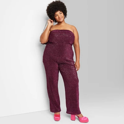 Women's Tube Sequin Mesh Jumpsuit - Wild Fable⢠- Image 4
