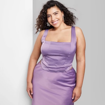 Women's Satin Corset Tank Top - Wild Fable⢠- Image 3