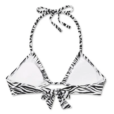 Women's Multiway U-Neck Bralette Bikini Top - Wild Fable⢠Black/White Zebra Print - Image 11