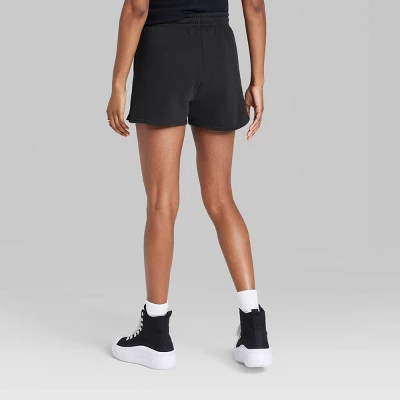 Women's Mid-Rise Pull-On Fleece Shorts - Wild Fable⢠- Image 2