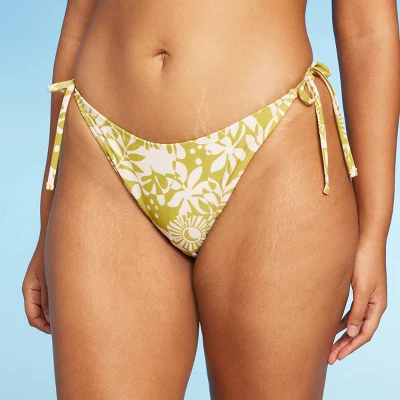 Women's Side-Tie Low-Rise Cheeky High Leg Bikini Bottom - Wild Fable⢠- Image 3