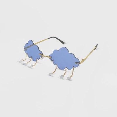 Women's Metal Cloud Flower Shaped Novelty Sunglasses - Wild Fable⢠Blue