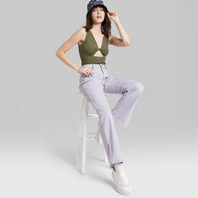 Women's Twist-Front Cut Out Tank Bodysuit - Wild Fable⢠- Image 5