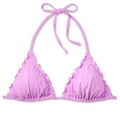 Women's Ruffle Triangle Bikini Top - Wild Fable⢠- Image 5