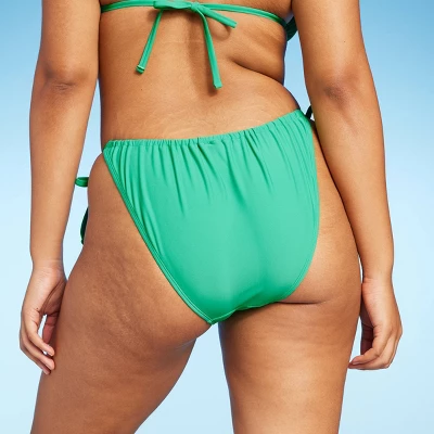 Women's Side-Tie Scoop Front High Leg Adjustable Bikini Bottom - Wild Fable⢠- Image 4
