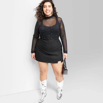 Women's High-Rise Bodycon Mini Skort - Wild Fable⢠- Image 4