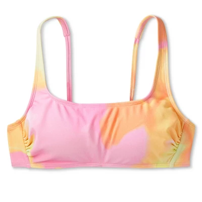 Women's Bralette Bikini Top - Wild Fable⢠Pink/Orange/Yellow Tie-Dye - Image 5