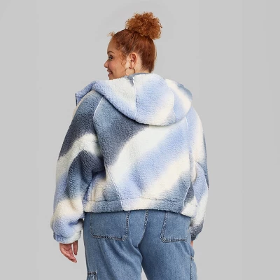 Women's Faux Shearling Full Zip-Up Sweatshirt - Wild Fable⢠- Image 2