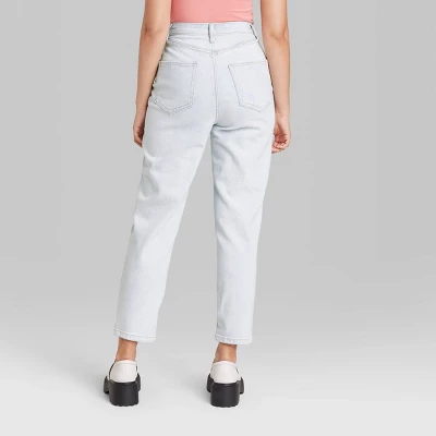 Women's Super-High Rise Curvy Tapered Jeans - Wild Fable⢠Ultra Light Wash - Image 2
