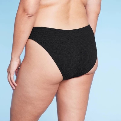 Women's Pucker Textured High Leg Cheeky Bikini Bottom - Wild Fable⢠- Image 4