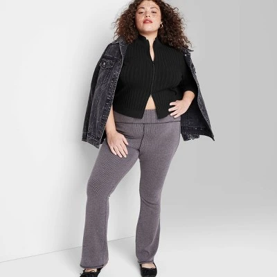 Women's Fitted Mock Turtleneck Zip-Up Cardigan - Wild Fable⢠- Image 3