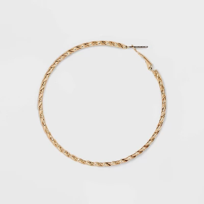 Twisted Hoop Earring Set 3pc - Wild Fable⢠Gold