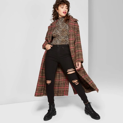 Women's Super-High Rise Distressed Skinny Jeans - Wild Fable⢠Black - Image 6