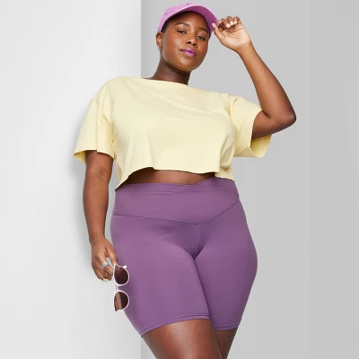 Women's High-Rise Polyester Bike Shorts - Wild Fable⢠- Image 7