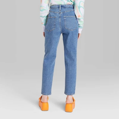 Women's Super-High Rise Curvy Tapered Jeans - Wild Fable⢠Medium Wash - Image 2