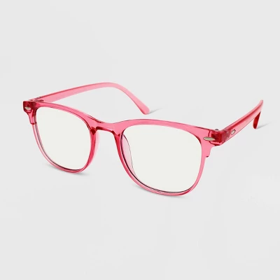 Women's Square Blue Light Filtering Glasses - Wild Fable⢠Pink
