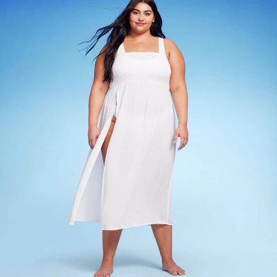 Women's Smocked High Slit Convertible Cover Up Dress - Wild Fable⢠- Image 9