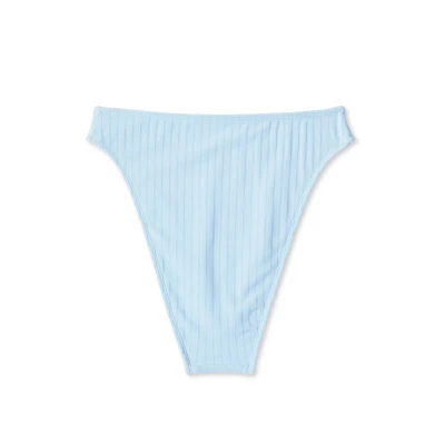 Women's Ribbed High Leg Cheeky High Waist Bikini Bottom - Wild Fable⢠- Image 6