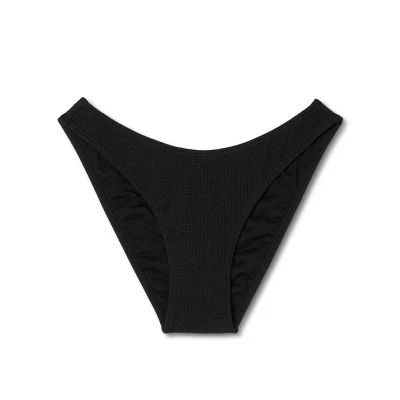 Women's Pucker Textured High Leg Cheeky Bikini Bottom - Wild Fable⢠- Image 5